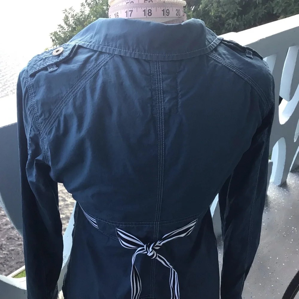 Free People 100% Cotton Utility Thigh Length Button Down Jacket Coat - Picture 7 of 16